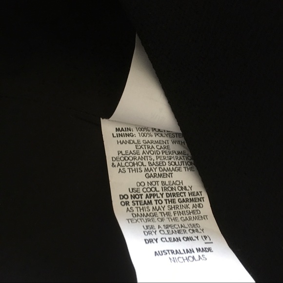 NICHOLAS Black Textured Crepe Blazer Dress - Picture 13 of 13